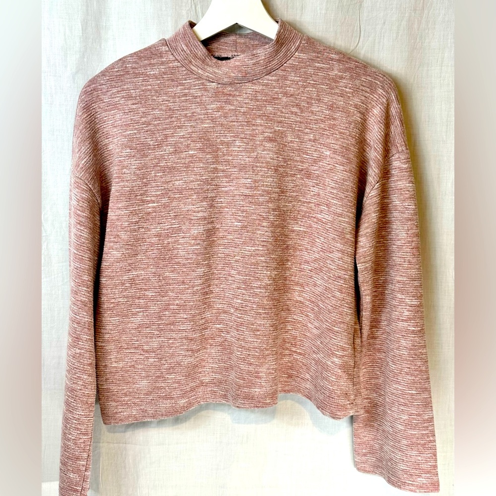 STRADIVARIUS crop shirt M ROSE PEACH